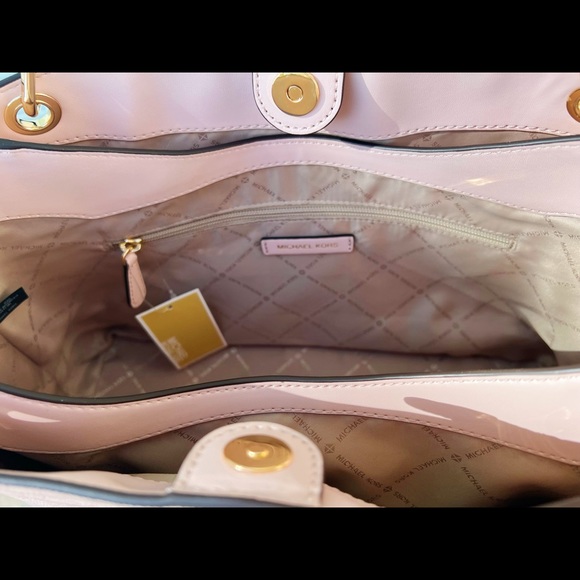 Michael Kors Trisha Nicole Large Triple Compartment Tote Powder Blush MK Pink - Picture 4 of 5